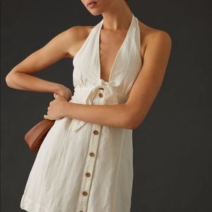 NWT Anthro ▪️ Maeve halter slim mini dress